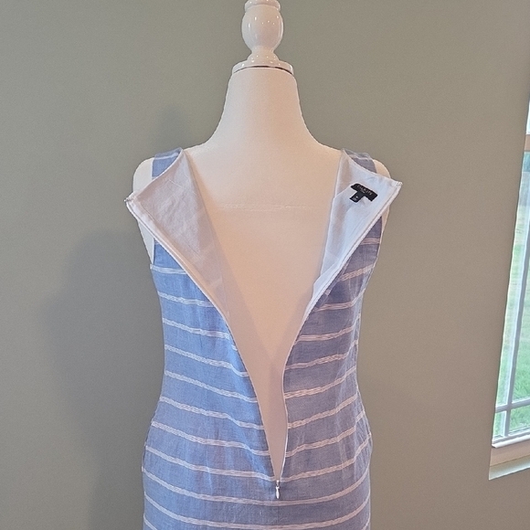 Talbots Blue And White Striped Dress With Pockets Women's Size 8 Petite - Picture 5 of 13